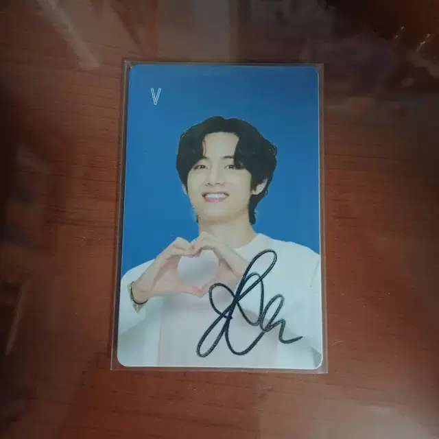 BTS 뷔 V 싸인 포토카드