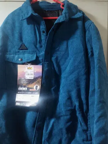 배터리로 보온하여 따뜻한 코듀로이 자켓 배터리 부착 타입 미사용품