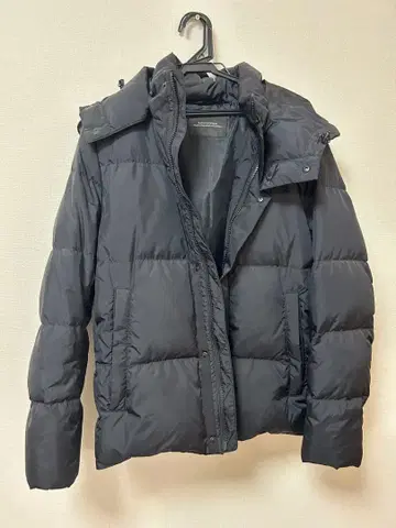 NANO UNIVERSE 블랙 다운 자켓