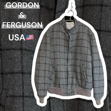 [ usa제 ] gordon&ferguson 블루종 울 그레이 L