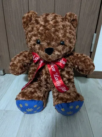 러블리 로즈 베어 윈터 기프트 봉제 인형 브라운