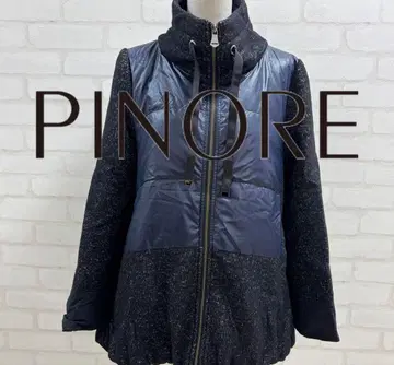 새상품급 PINORE 다운 자켓 아우터 블랙 네이비