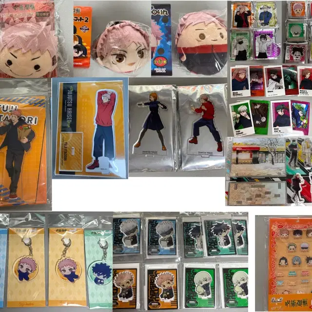 주술회전 이타도리 유지 아크릴스탠드 누이 인형 피규어 모음