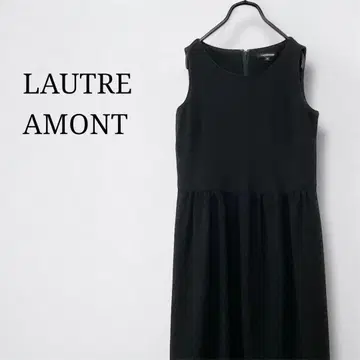 로트레아몽 슬리브리스 미니 원피스 블랙 일본제 심플