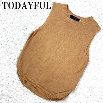 TODAYFUL 투데이풀 슬리브리스 니트 베이지 F B9694