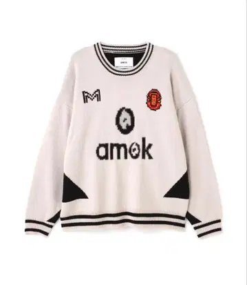 amok /아목/별주 GAME KNIT/컬러 white