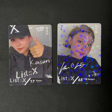 카순 연춘 동구리 트레이딩 카드 D리그 리스트 X 반짝 레어