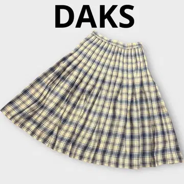 [ 새상품급 ] 닥스 DAKS 빈티지 체크 플리츠 스커트
