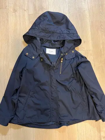 SLOBE 후드 부착 네이비 자켓