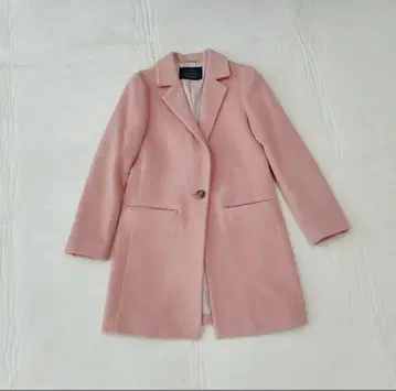 저스길리티 체스터 코트 XS 0 핑크 울 코트