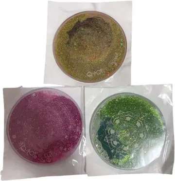 Q-pot. x 카드캡터 사쿠라 글리터 코스터 3종 세트 새상품