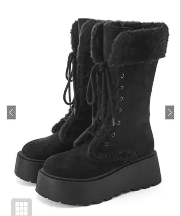 스웨이드 무스탕 레이스업 부츠 zr1330