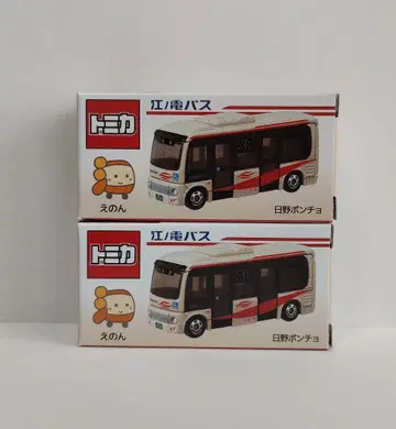 토미카 에노덴 버스 히노 판초 2대 세트 미개봉, 새상품