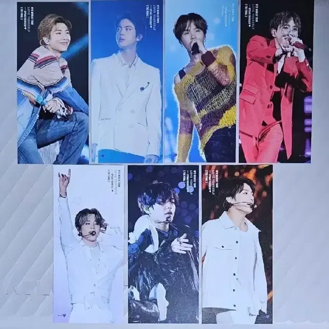 배송비 무료)방탄소년단 북마크 7장 일괄양도
