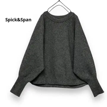 정가 14,300엔 Spick&Span 돌먼 롱 리브 니트 울 니트