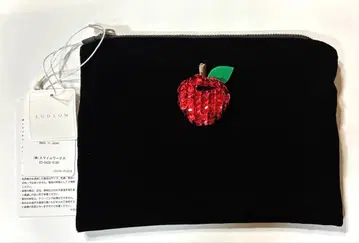 2025 신상 새상품 라드로우 플랫 파우치 M 애플 사과 LUDLOW