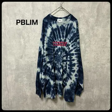 PBLIM 타이 다이 긴팔 티셔츠 FORTHY 롱 T 타이 다이 패턴