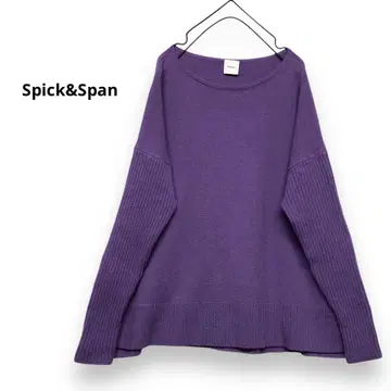 정가 14,300엔 Spick&Span 울 캐시미어 슬릿 풀오버