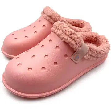 [ 새상품 미사용 ] 겨울용 샌들 핑크 복슬복슬 방수 귀여운 26cm