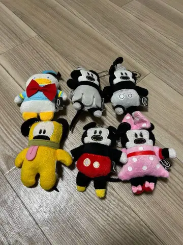 디즈니 미키 미니 도날드 플루토 봉제 인형 마스코트 6개