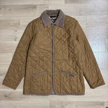 현행 LAVENHAM 라벤햄 퀼팅 자켓 브라운 M