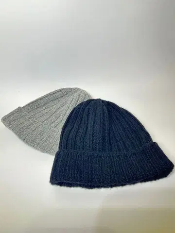 캐시미어 100% 니트 캡 2개 세트 블랙/그레이