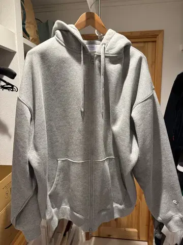 Champion 그레이 X-LARGE 후드티