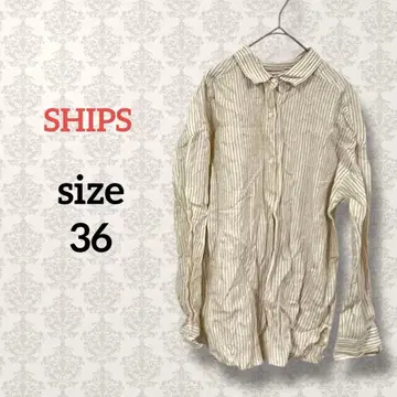 SHIPS [ 36 ] 멀티 스트라이프 코튼 셔츠 루즈핏 캐주얼 쉽스