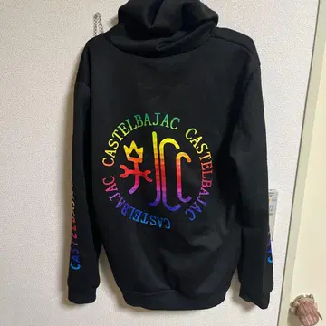 CASTELBAJAC 컬러풀 로고 후드티