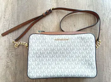 가격 인하 중!! MICHAEL KORS 숄더백 화이트/브라운