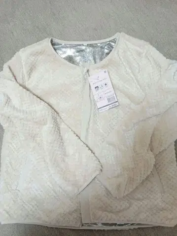 워크맨 L 사이즈 다이아 플리스 가디건 안감 알루미늄 다이아 아이보리