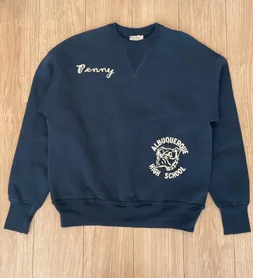 Warehouse 맨투맨 자수/네이비/사이즈 42