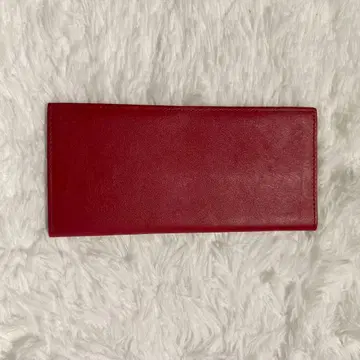 새상품 천연 가죽 가죽 장지갑 레드 빨간색 슬림 지갑 남녀