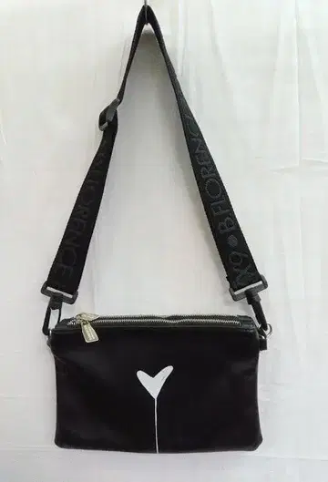 B.FLORENCE BAG 비플로렌스 블랙 레더 3WAY 숄더백