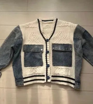 데님 가디건