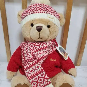 해롯 테디베어 2025년 크리스마스 베어 곰돌이 봉제 인형