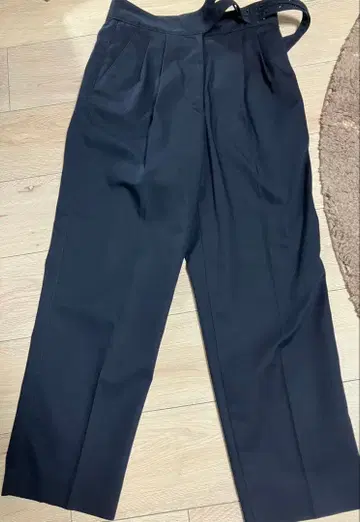 BOURRIENNE 네이비 와이드 팬츠 이레브