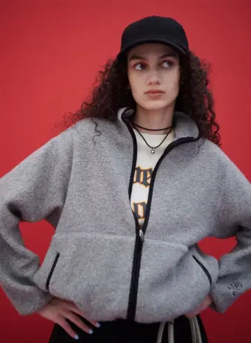 [ 완판템 ] Ron Herman 그레이 보아 자켓