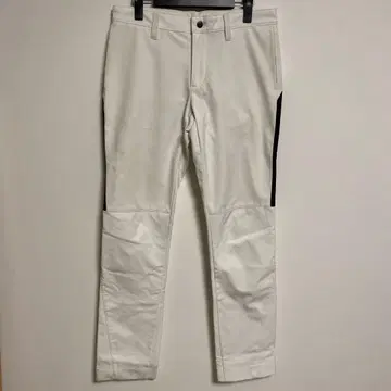 FJ 화이트 기모 방한 팬츠 골프 팬츠 슬림 핏 M