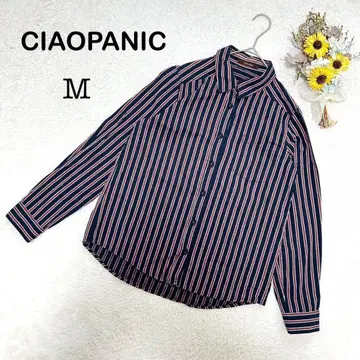 차오패닉 CIAOPANIC 여성용 긴팔 셔츠 스트라이프 M