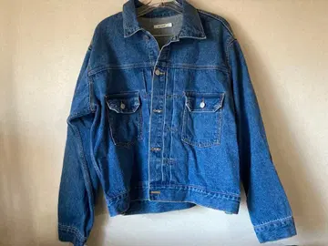 다크 블루 데님 자켓과 팬츠 세트