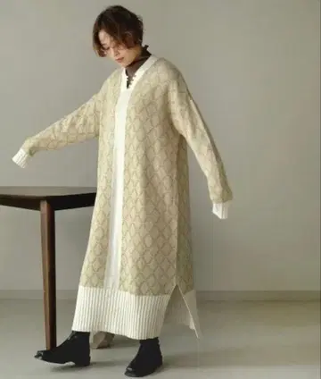 Bab 자카드 니트 원피스