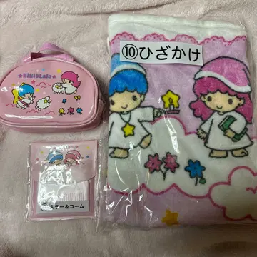 제일복권 키키라라 무릎 담요, 거울 빗, 미니 파우치 3종 세트