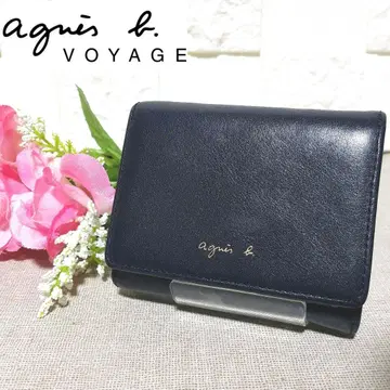 새상품급 에네스베 보야주 미니 지갑 접이식 지갑 네이비