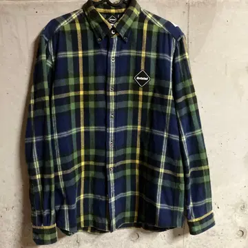 브리스톨 체크 셔츠 백 로고 일본제