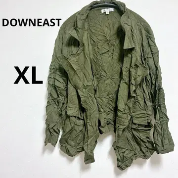 [ XL ] DOWNEAST 올리브색 긴팔 셔츠 자켓