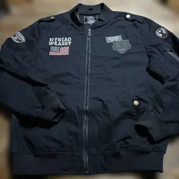 MILITARY US MA-1 밀리터리 플라이트 자켓 블랙 XL 사이즈