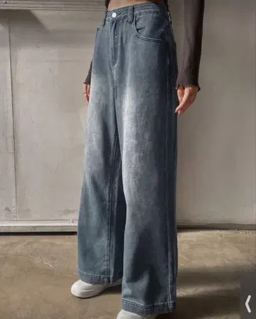 데님 카고 팬츠