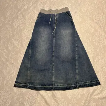 nuovo 인디고 데님 롱 스커트 사이즈 38