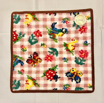 페이러 하이디 체크 손수건 미사용 새상품